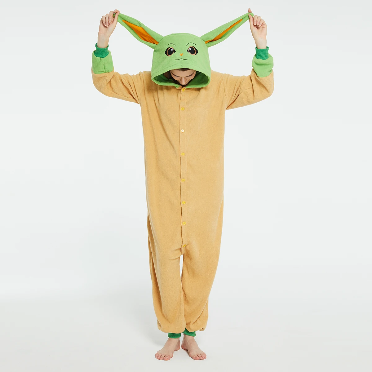 Baby Clothes - 大人ヨーダベビーグロッグ Onesies ハロウィンコスチュームユニセックス漫画コスプレジャンプスーツワンピースアニメクリスマスパジャマホームウェア