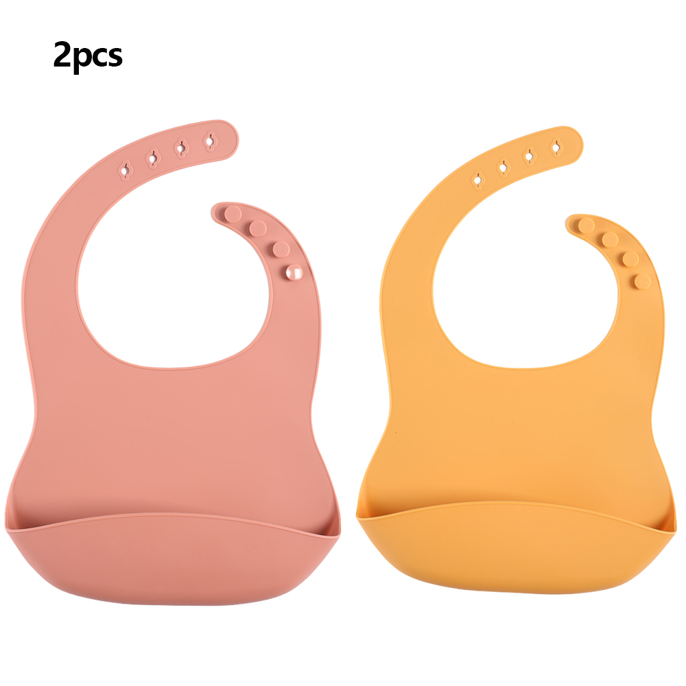 Waterproof Baby Bibs Silicone - 防水ベビーよだれかけベビー用品子供のよだれかけ女の子男の子調節可能なソフトシリコンよだれかけベビー授乳用品