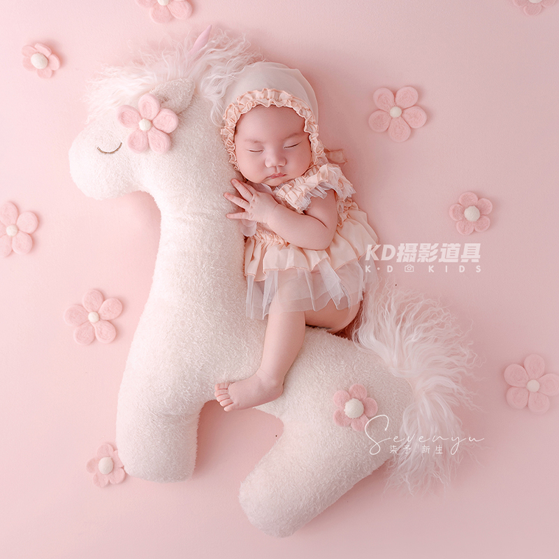かわいいユニコーンテーマ新生児写真撮影小道具プリンセススタイ - Infant Photography Props Outfit のレビューと価格