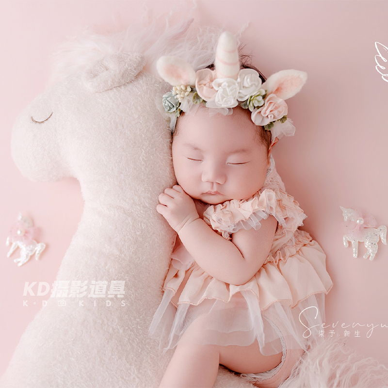 かわいいユニコーンテーマ新生児写真撮影小道具プリンセススタイ - Infant Photography Props Outfit のレビューと価格