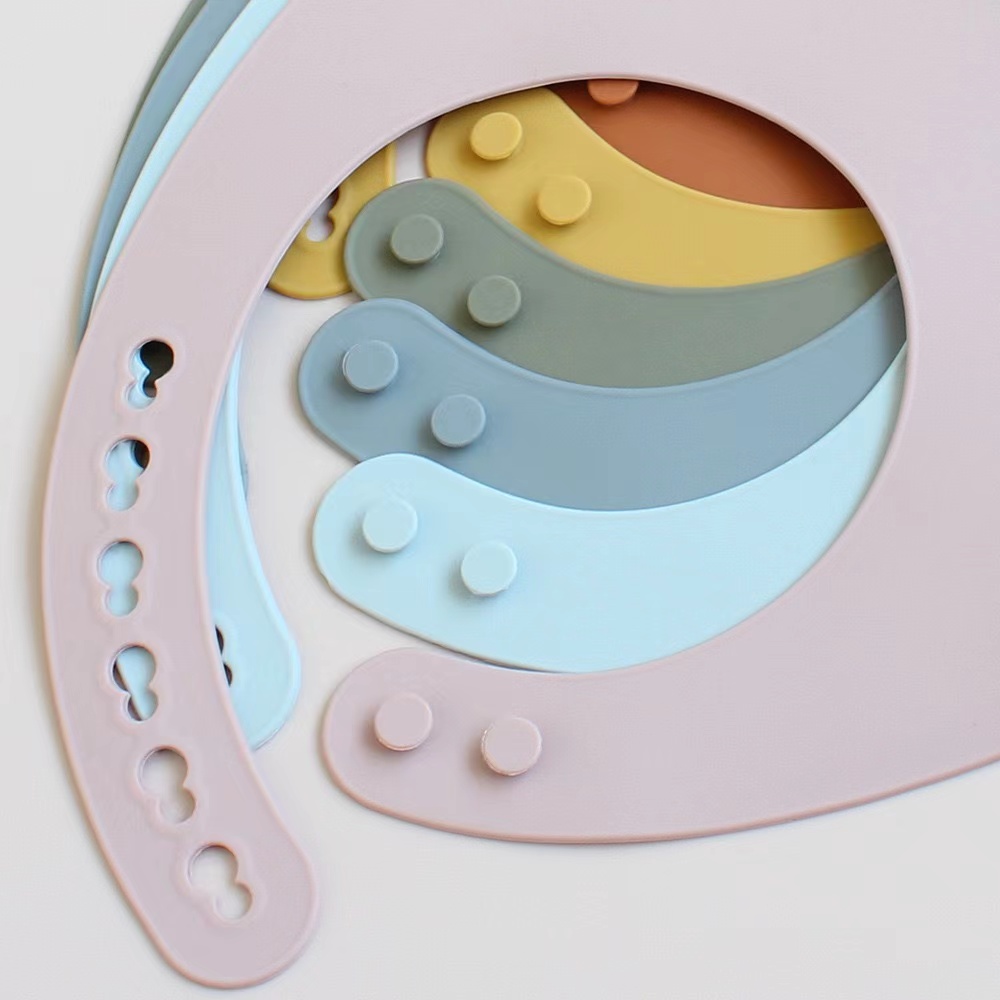 ベビーシリコントレイよだれかけ防水ソフト4スピード調整可能よ - Waterproof Baby Bibs Silicone のレビューと価格