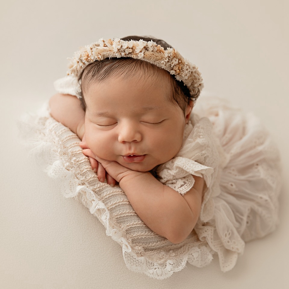 プロのスタジオ新生児写真撮影用小道具ロンパース刺繍幼児写真撮 - Newborn Baby Girl Romper Floral のレビューと価格