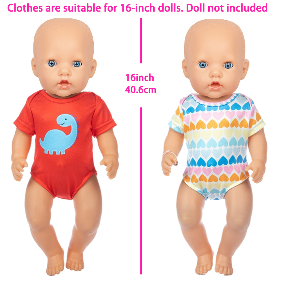 漫画恐竜水着 16-18 インチアメリカンドール用 40-4 - Baby Clothes のレビューと価格