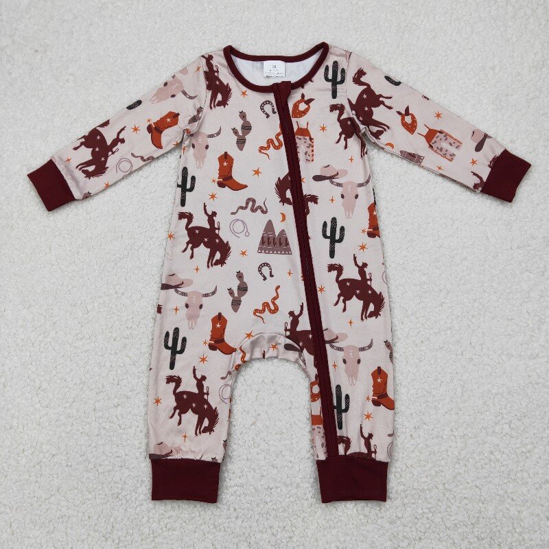 8.19y ブティックベビーボーイズロンパースカウボーイハッ - Cotton Baby Onesies Zipper のレビューと価格