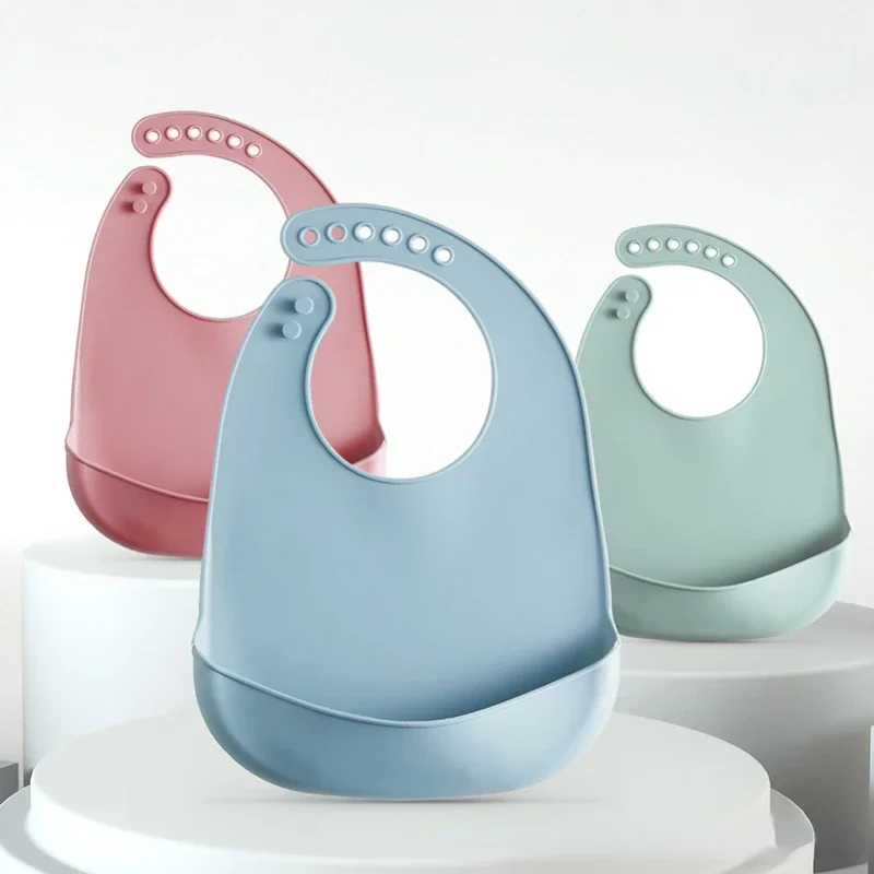 1/3 個ベビーよだれかけ調節可能な防水よだれかけ赤ちゃんソ - Waterproof Baby Bibs Silicone のレビューと価格