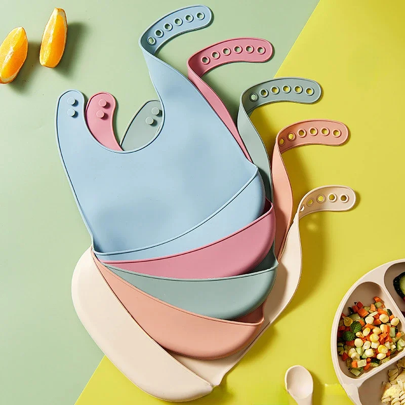 1/3 個ベビーよだれかけ調節可能な防水よだれかけ赤ちゃんソ - Waterproof Baby Bibs Silicone のレビューと価格