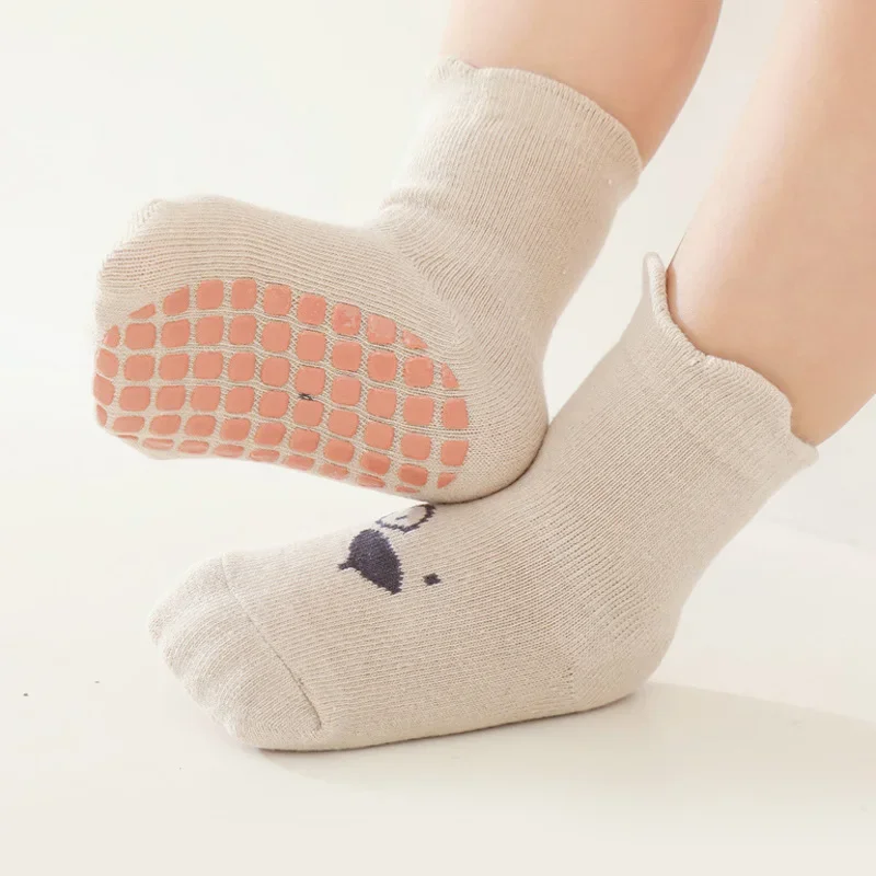 3/5 ペア ベビー愛らしい動物柄ノンスリップフロアソックス - Unisex Baby Socks Non Slip のレビューと価格