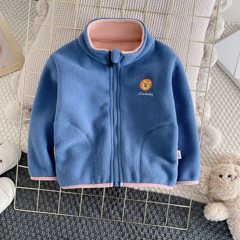 子供用フリースフード付きカーディガンジャケット,幼児用アウタ - Toddler Boy Winter Fleece Jacket のレビューと価格