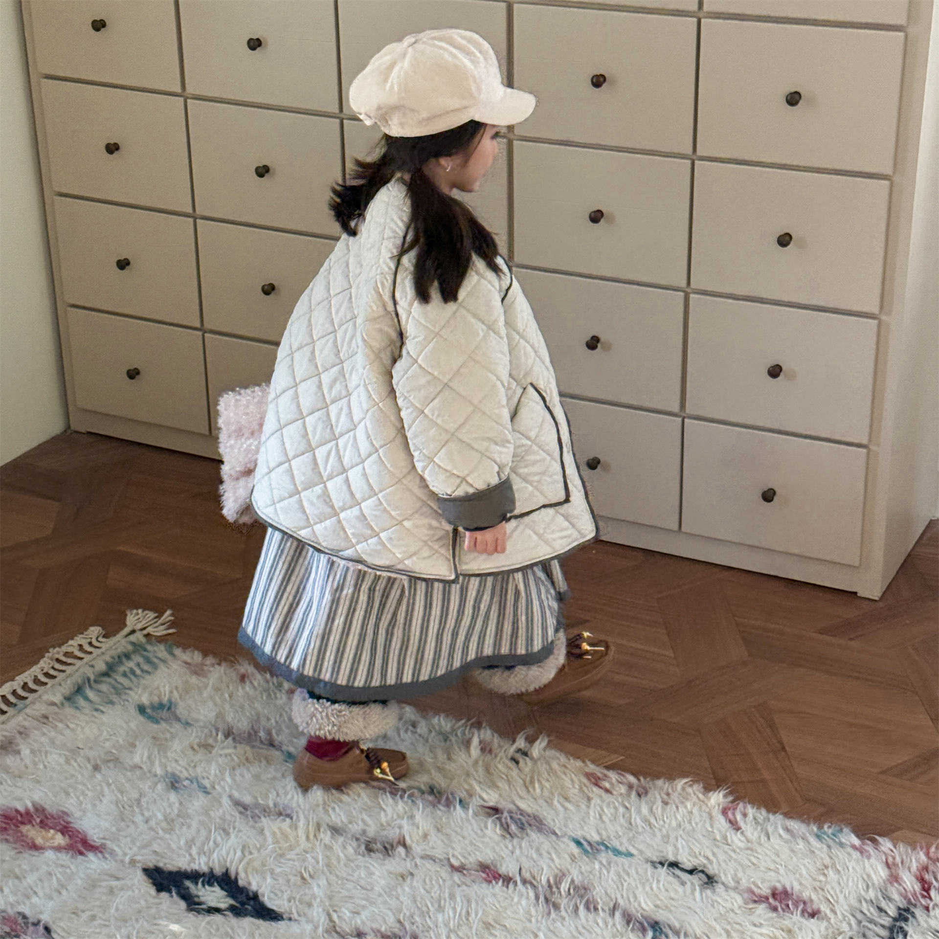 冬キッズガールズパーカーコットンパッド入りアーガイル幼児ベビ - Toddler Boy Winter Fleece Jacket のレビューと価格