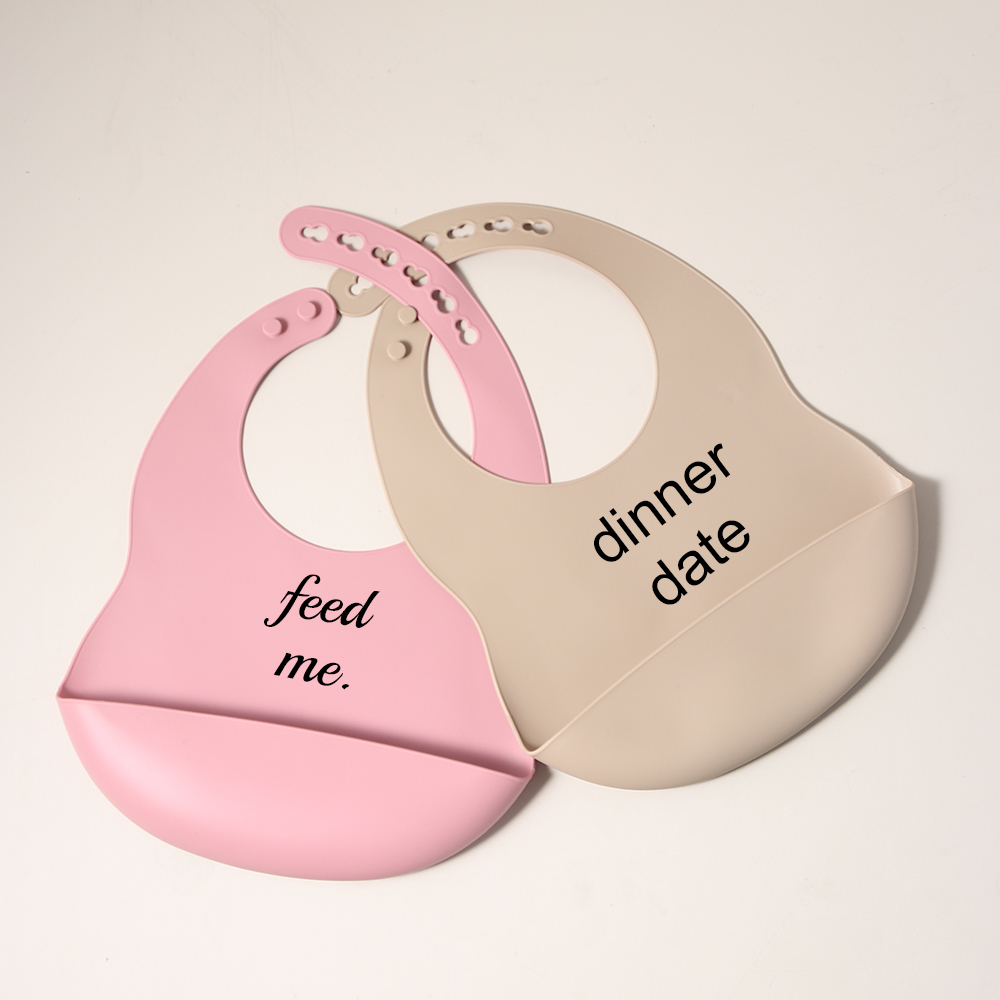 シリコーンよだれかけ引用メッセージ防水少年少女子供 bpa  - Waterproof Baby Bibs Silicone のレビューと価格