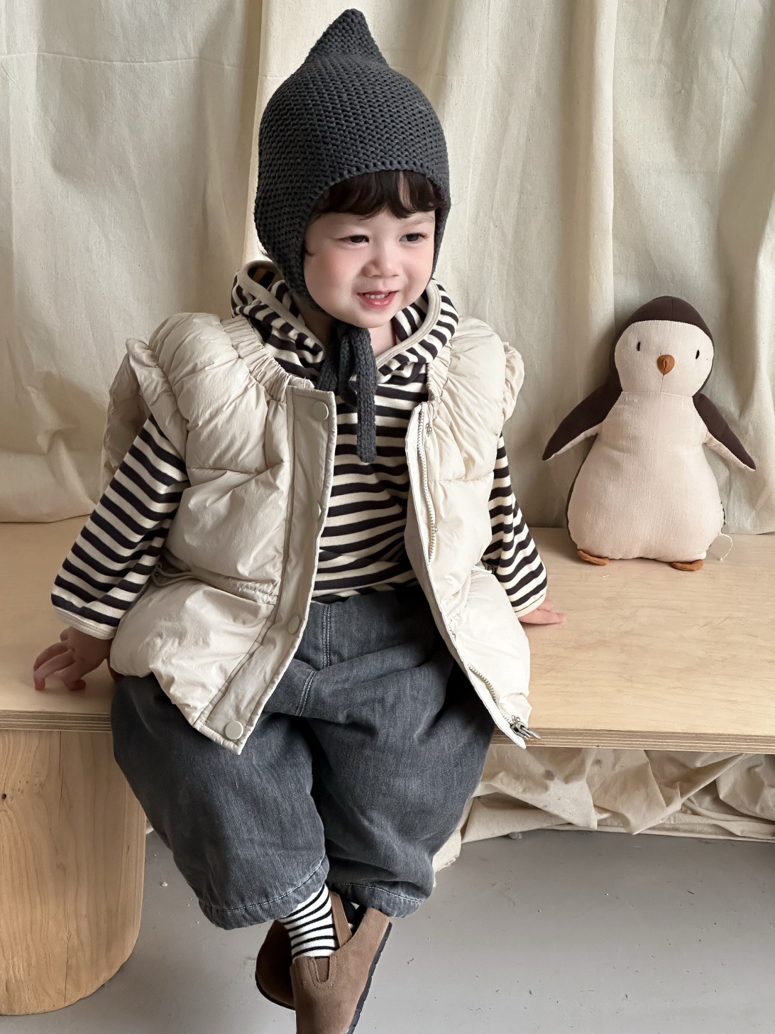 幼児用女の子用暖かいカーディガン、男の子用カジュアルベストコ - Toddler Boy Winter Fleece Jacket のレビューと価格