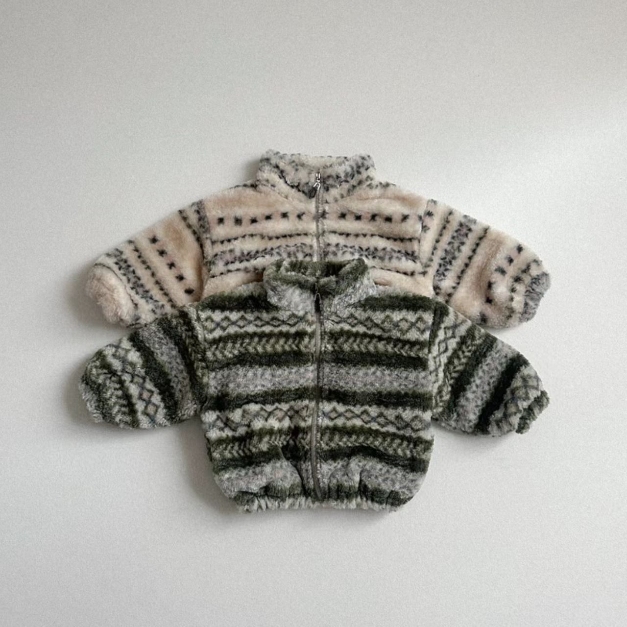 冬用ベビー暖かいプラッシュコート、幼児用女の子ヴィンテージプ - Toddler Boy Winter Fleece Jacket のレビューと価格