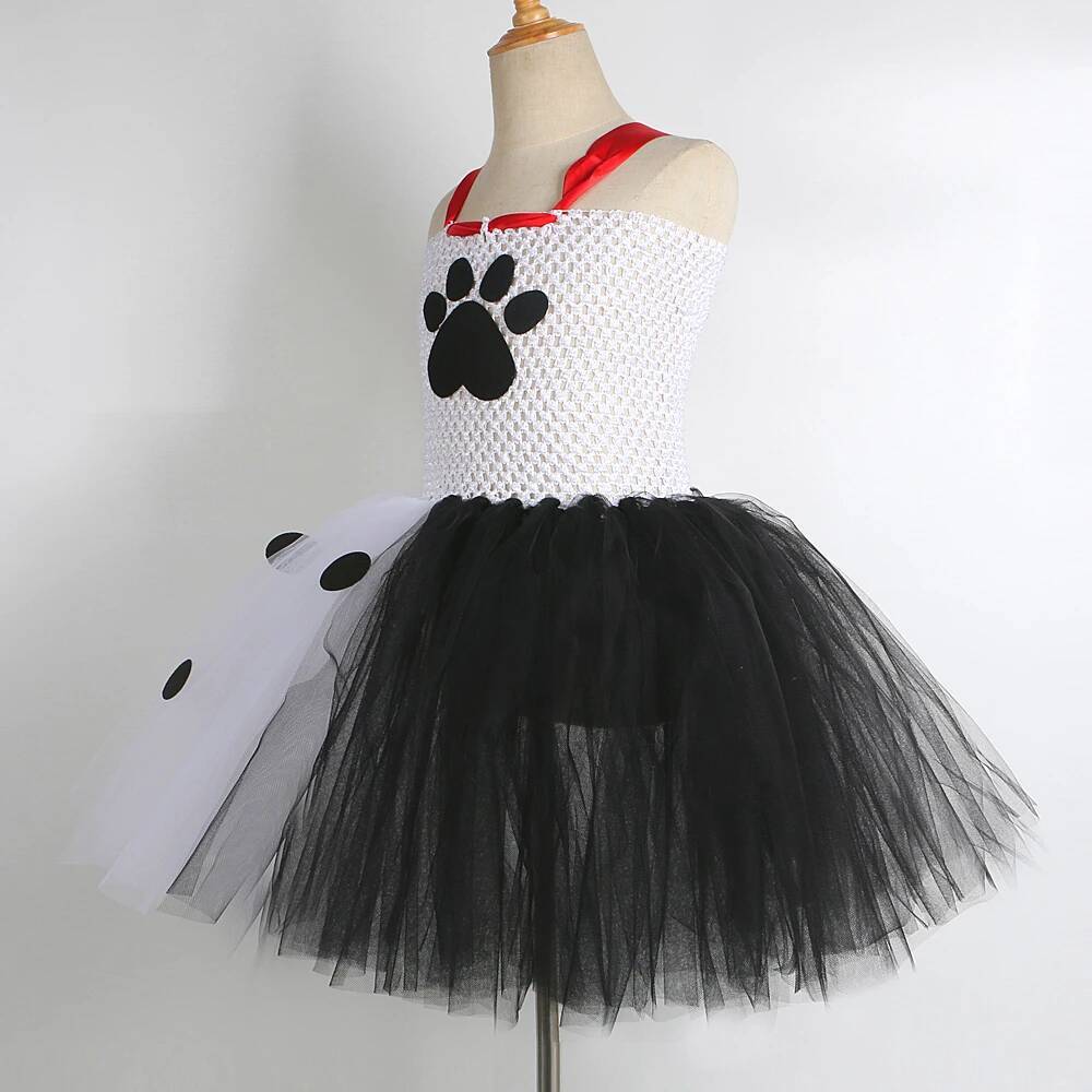 ダルメシアン犬のチュチュドレス女の赤ちゃん用白黒斑点犬ハロウ - Baby Clothes のレビューと価格