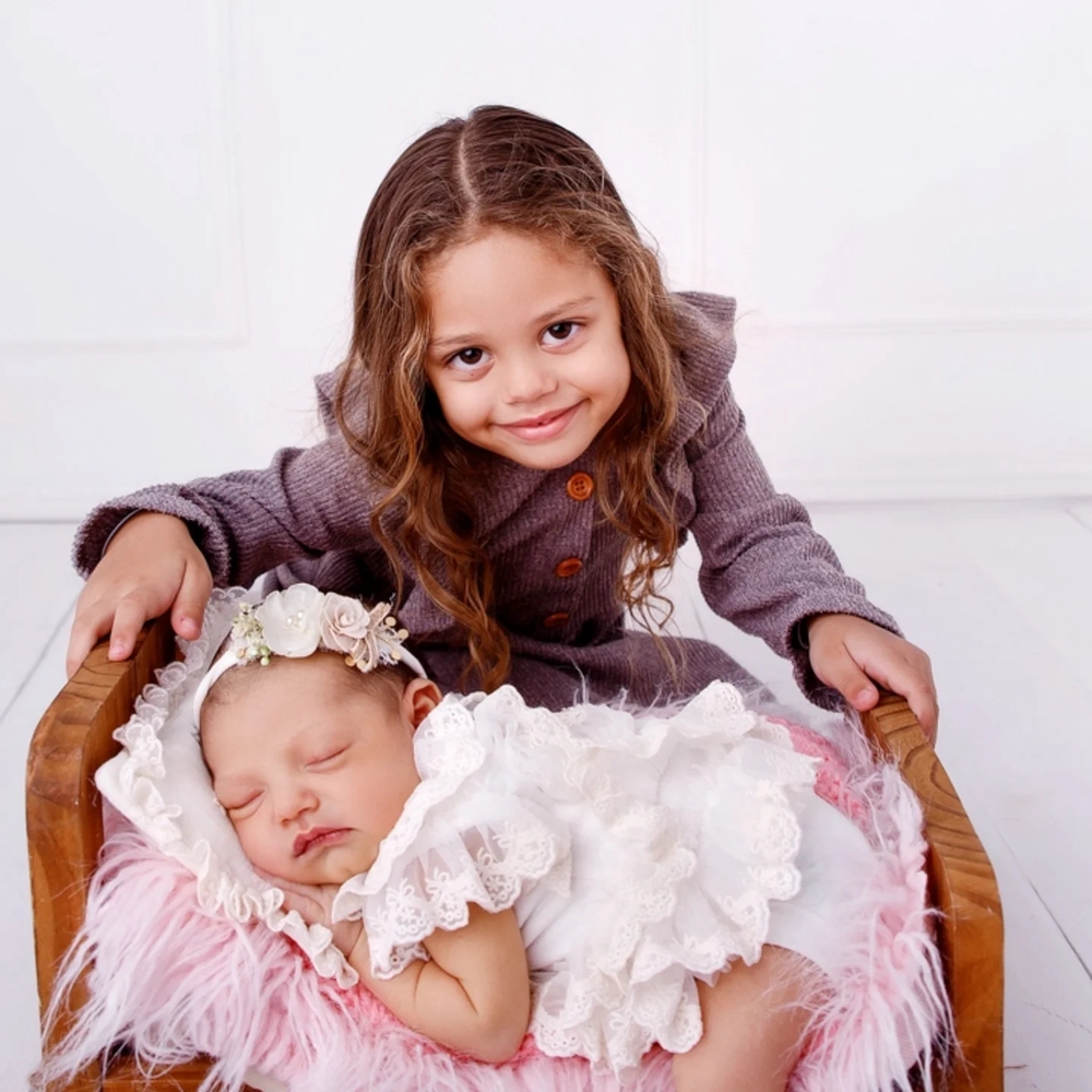 新生児写真撮影小道具女の子レースロンパース幼児写真撮影服ベビ - Newborn Baby Girl Romper Floral のレビューと価格