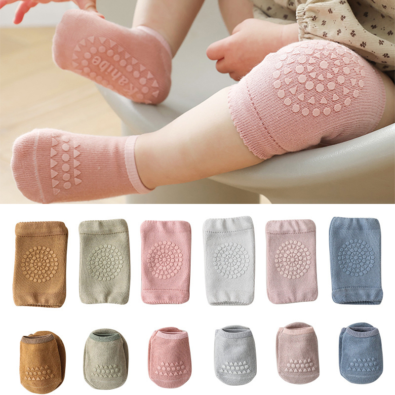 安全ベビー膝パッド靴下セットノンスリップフロアソックス肘クッ - Unisex Baby Socks Non Slip のレビューと価格