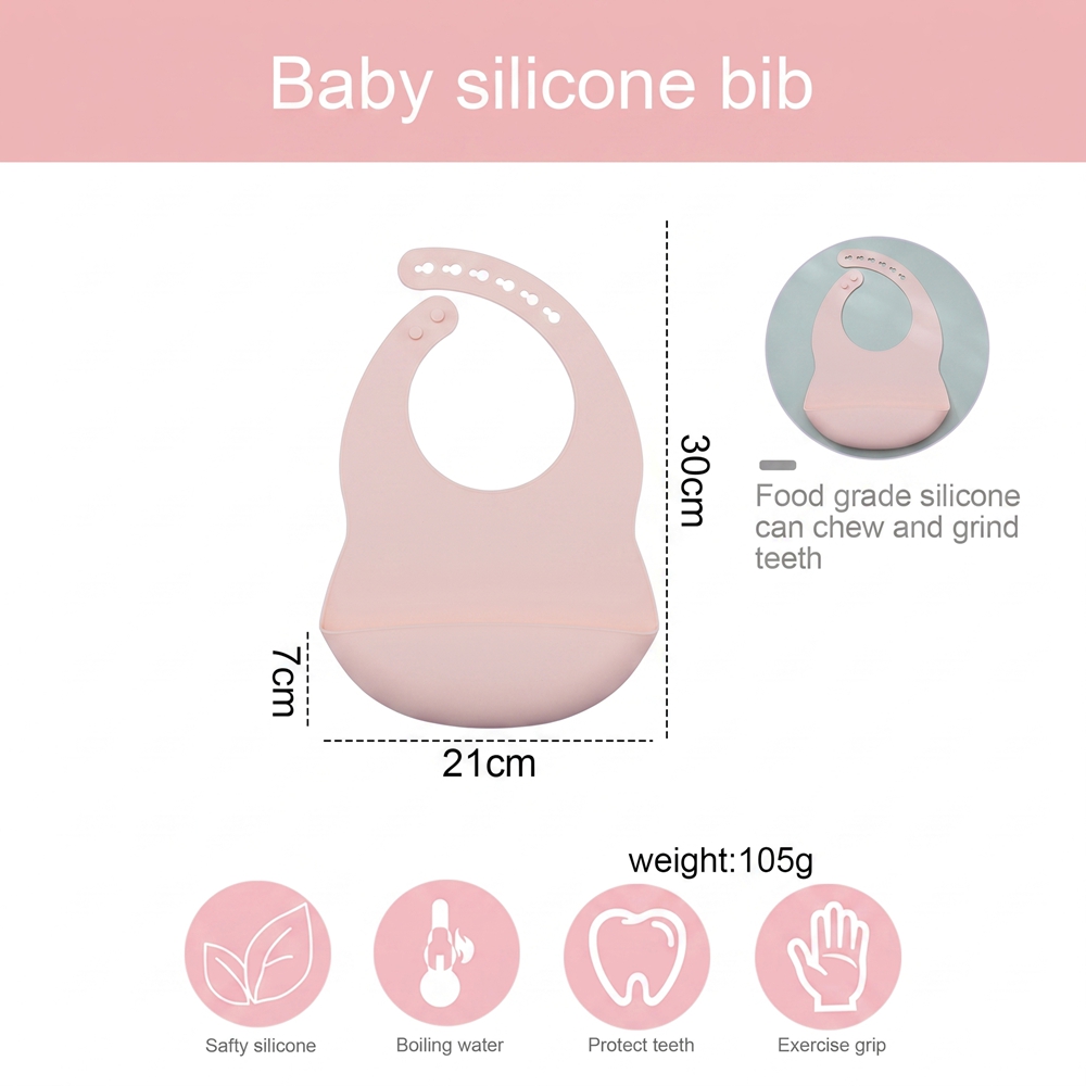 食事用ベビービブ 防水シリコンベビービブ 超ソフトキッズビブ - Waterproof Baby Bibs Silicone のレビューと価格