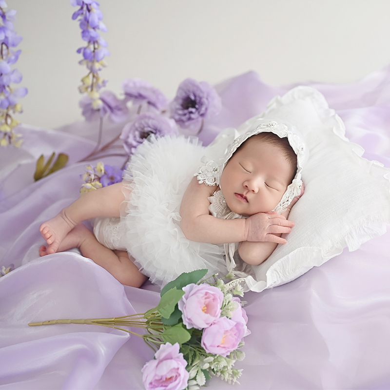 新生児写真撮影用衣装 女の赤ちゃん用レース帽子とチュチュスカ - Infant Photography Props Outfit のレビューと価格