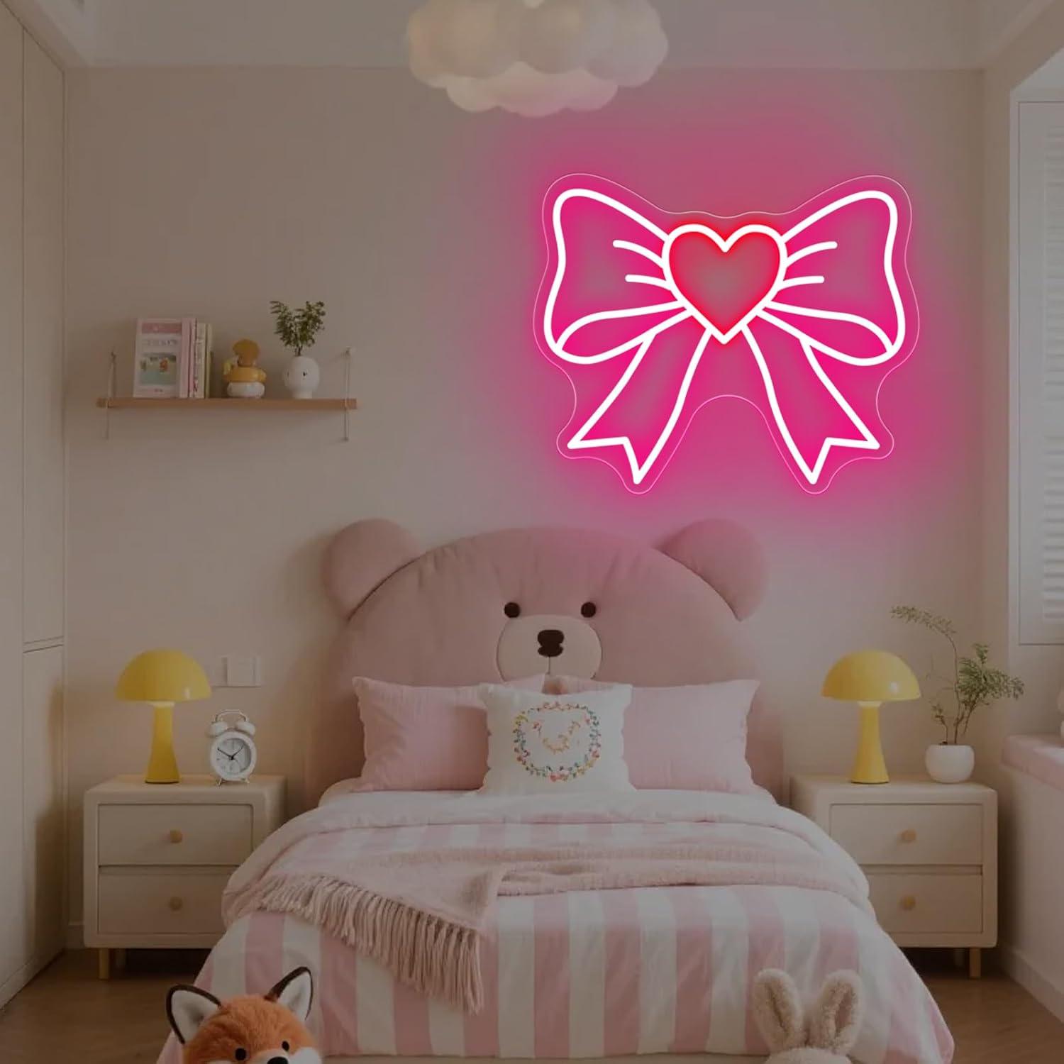 弓型ネオンサイン USB調光式LEDネオンライト 女の子の部 - Nursery のレビューと価格