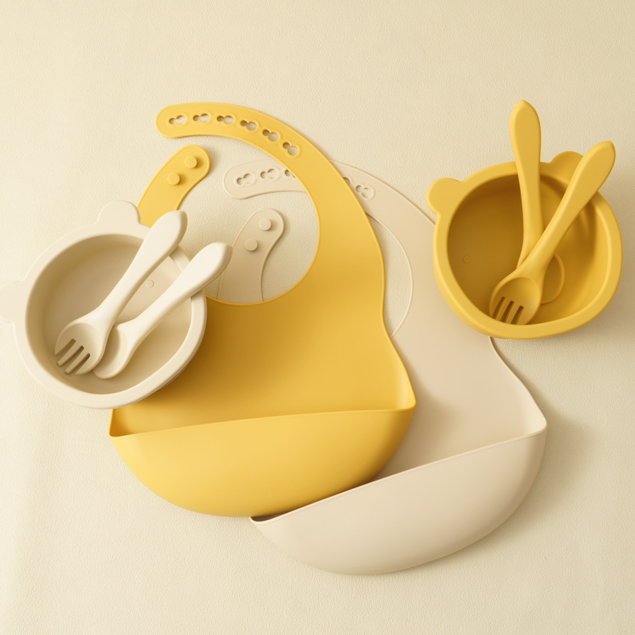 赤ちゃん用シリコン皿,食品用,サッカーボウル,プレート,スプ - Waterproof Baby Bibs Silicone のレビューと価格